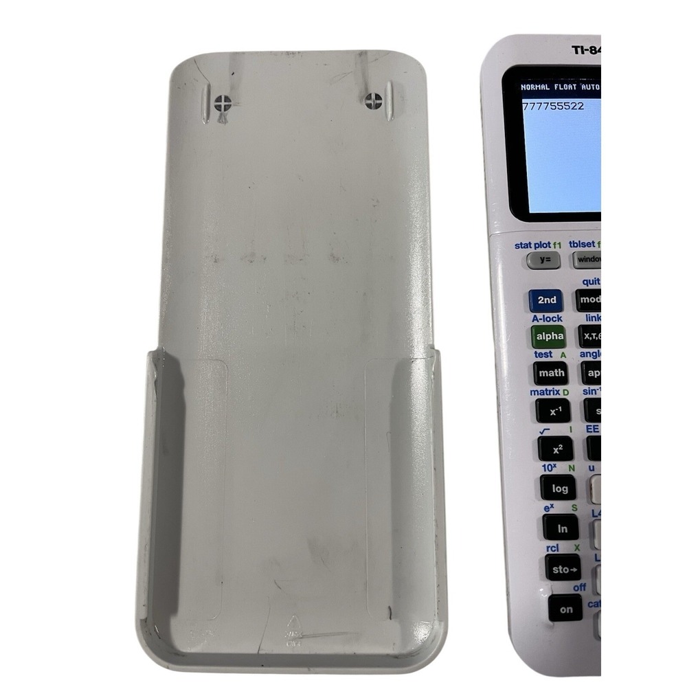 Texas Instruments TI-84 Plus CE White Graphing Calculator & Cover Math Science - Picture 3 of 6